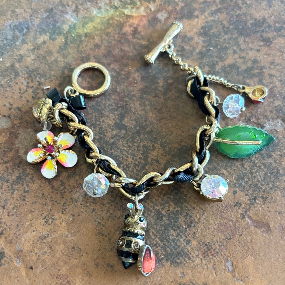 Betsey Johnson Bee & Ladybug Toggle Bracelet